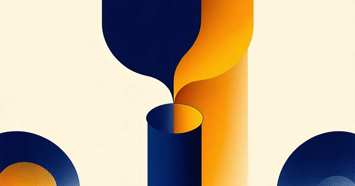 Abstract illustration of a funnel or pipeline with a bottleneck point, representing a blocked workflow